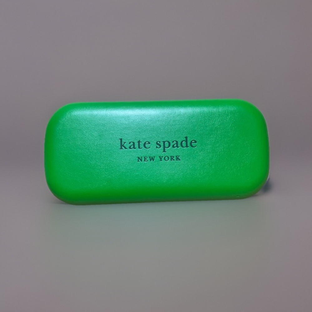 Kate Spade Green Black Hard Shell Case With Cloth Brand New Small